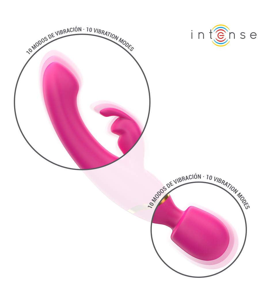 INTENSE - VIBRADOR DUPLO WINONA COELHO E VARINHA