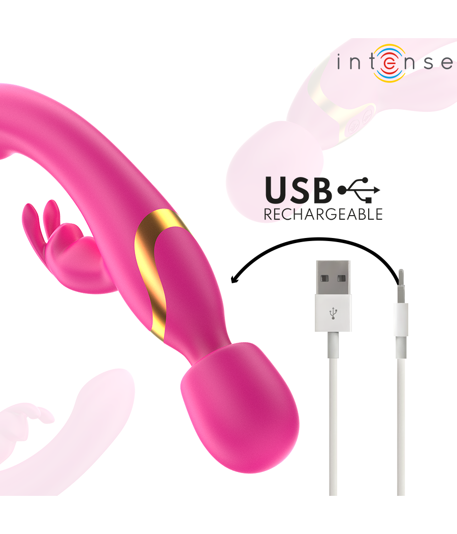 INTENSE - VIBRATEUR DOUBLE WINONA LAPIN ET BAGUETTE