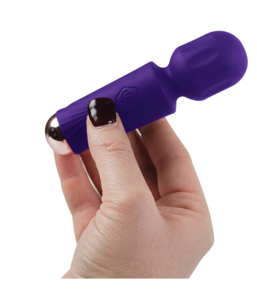 ROCKS-OFF - MINI WAND RECARGABLE 16 FUNCIONES VIOLETA