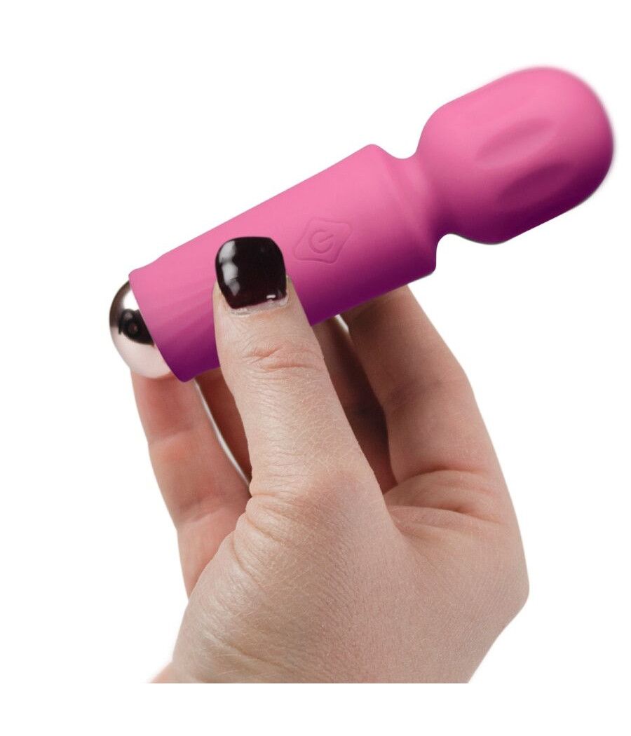 ROCKS-OFF - WIEDERAUFLADBARER MINI-ZAUBERSTAB MIT 16 FUNKTIONEN, PFINGSTROSENROSA