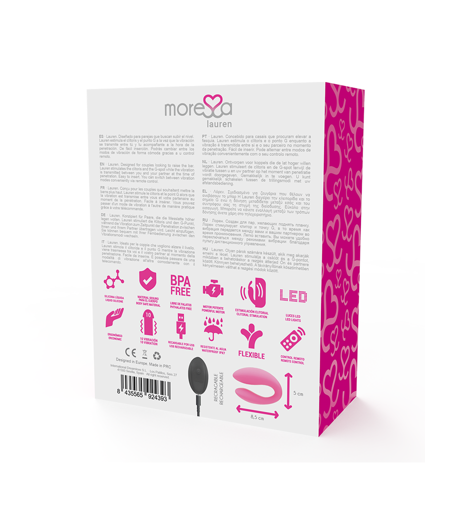 MORESSA - LAUREN CONTROL REMOTO ESTIMULADOR PARA PAREJAS
