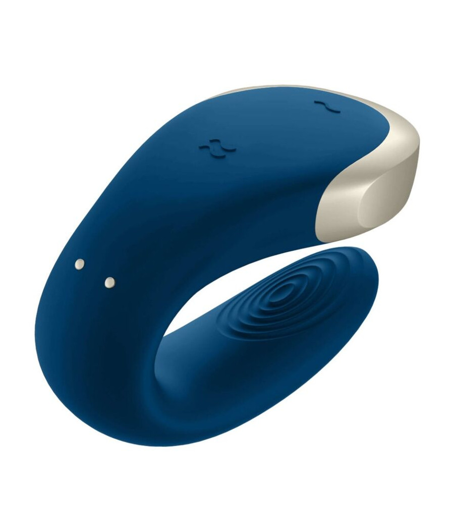 SATISFYER - DOUBLE LOVE LUXURY PARTNER VIBRATOR BLAU