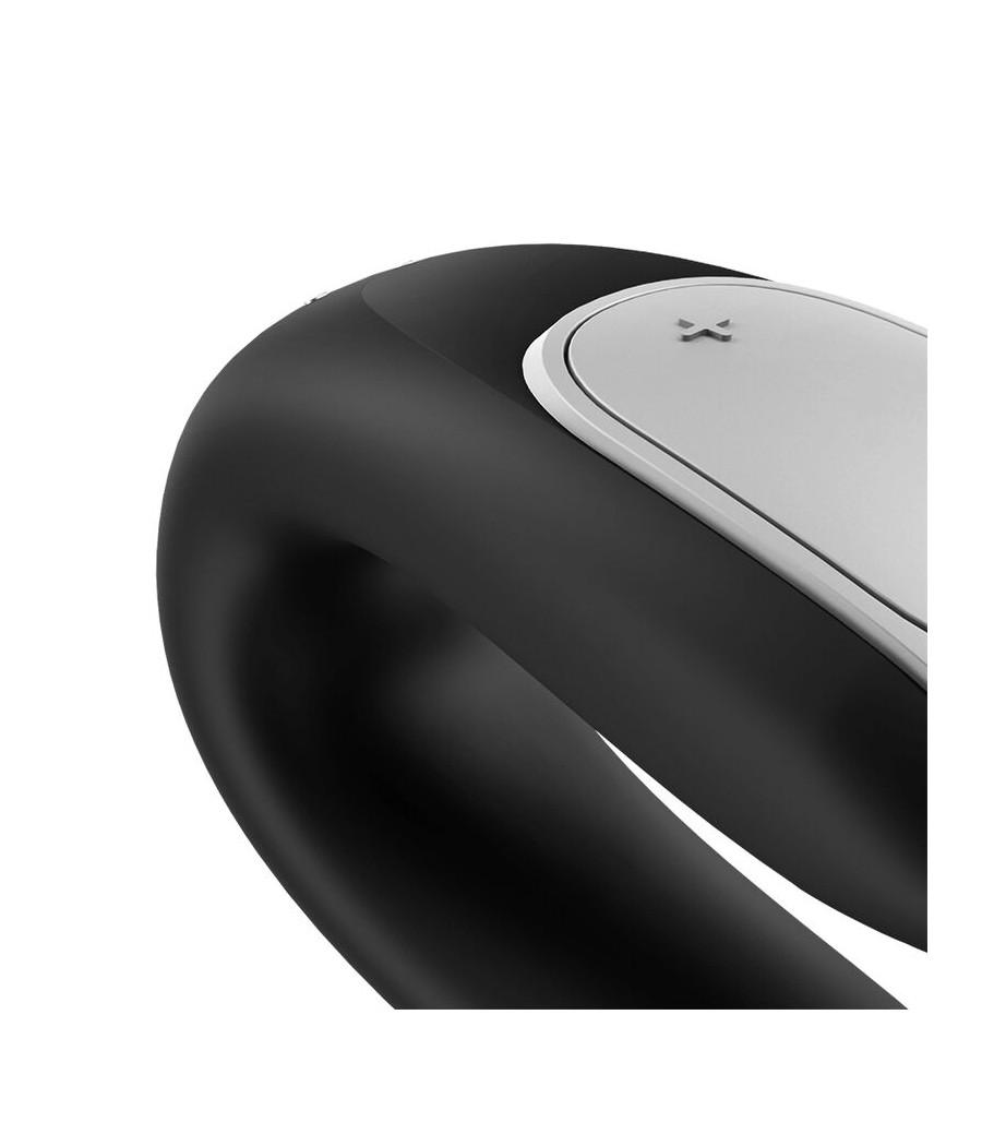 SATISFYER - DOUBLE FUN PARTNER VIBRATOR BLACK