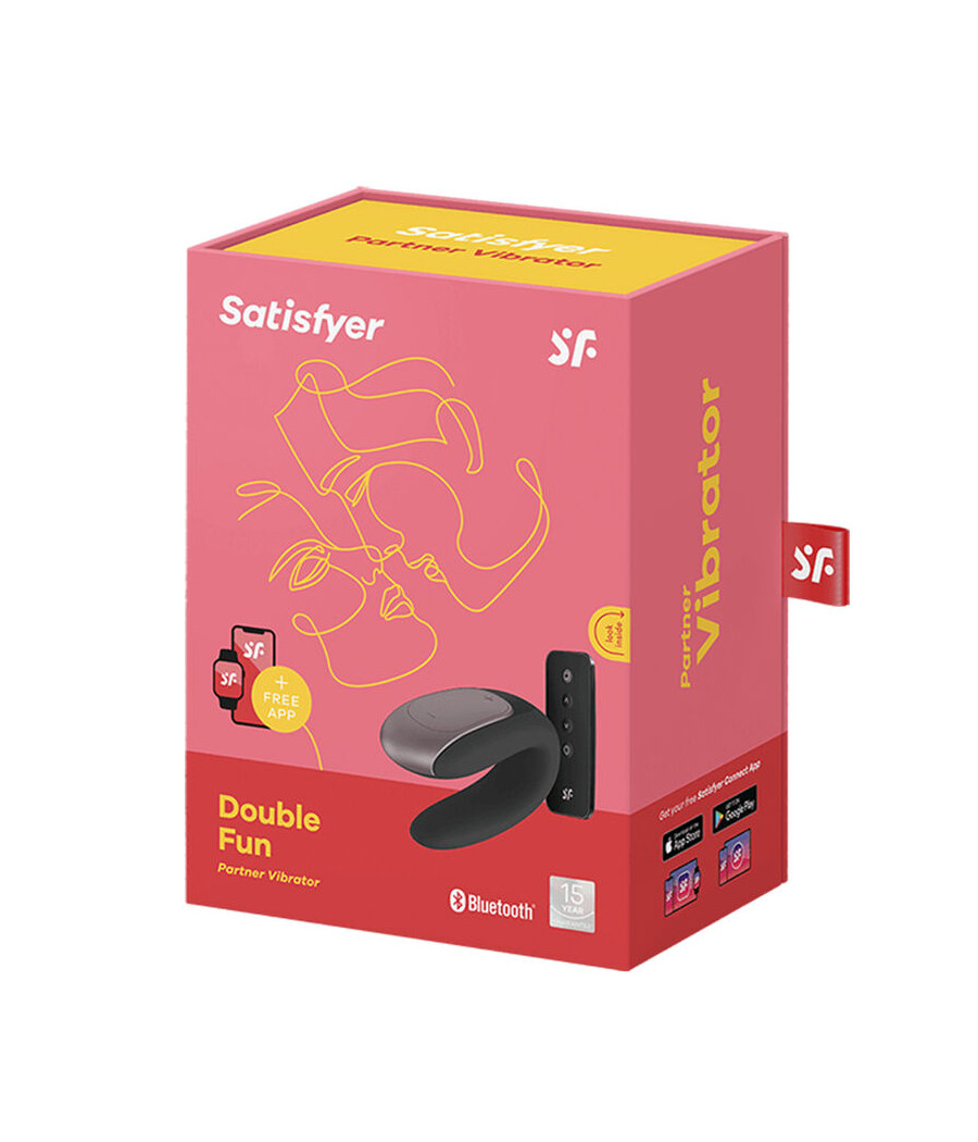 SATISFYER - VIBRATORE DOUBLE FUN PARTNER NERO