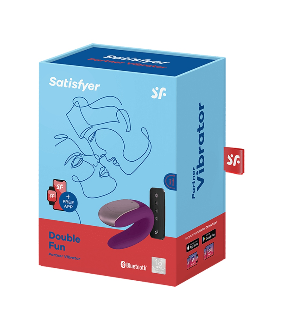 SATISFYER - DOUBLE FUN PARTNER VIBRADOR LILA