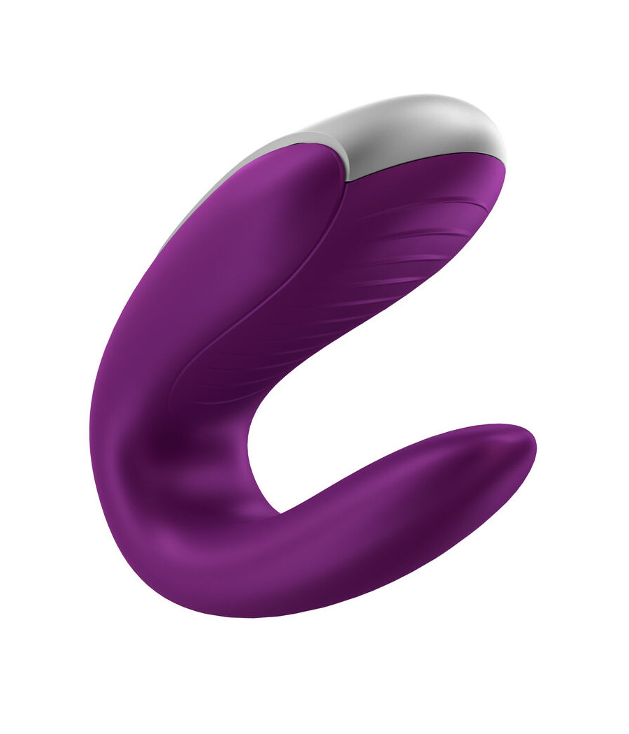 SATISFYER - VIBRADOR DOUBLE FUN PARTNER ROXO
