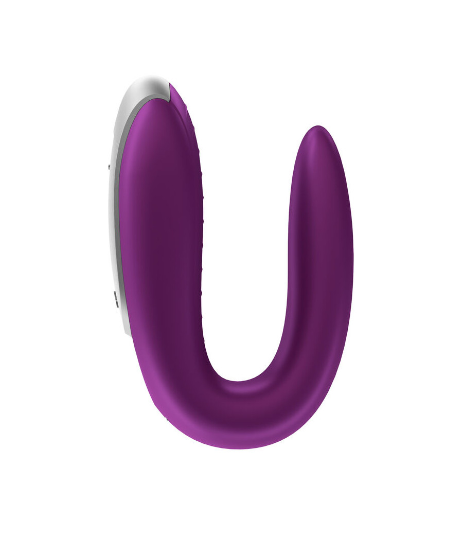 SATISFYER - DOUBLE FUN PARTNER VIBRATOR LILA