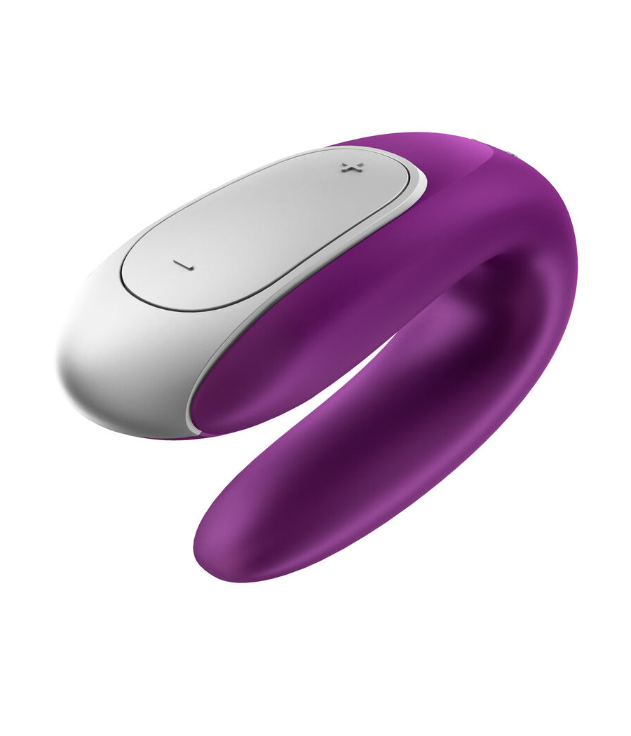 SATISFYER - VIBRADOR DOUBLE FUN PARTNER ROXO
