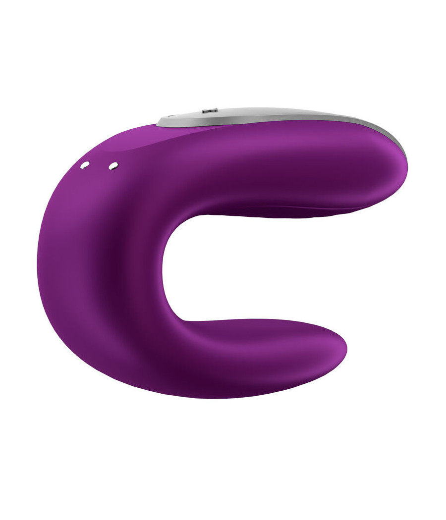 SATISFYER - DOUBLE FUN PARTNER VIBRATOR PURPLE