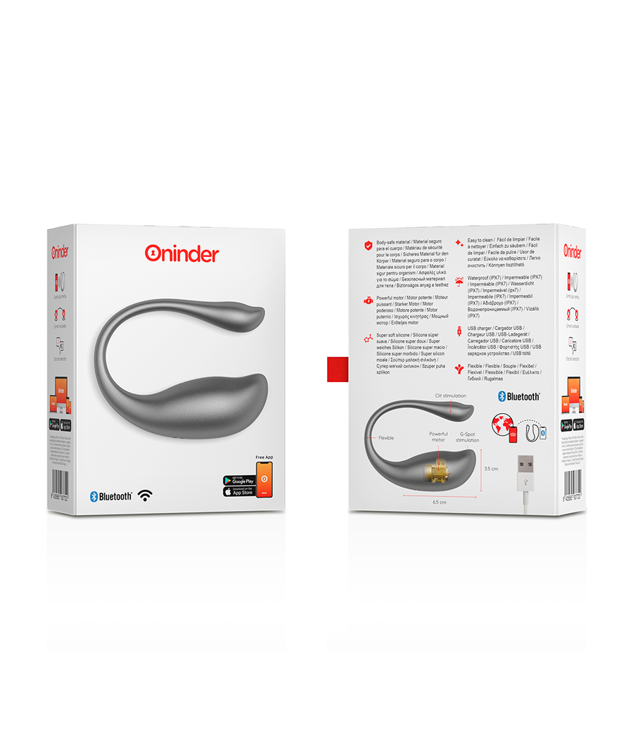 ONINDER - NAIROBI HUEVO VIBRADOR NEGRO - APP GRATUITA