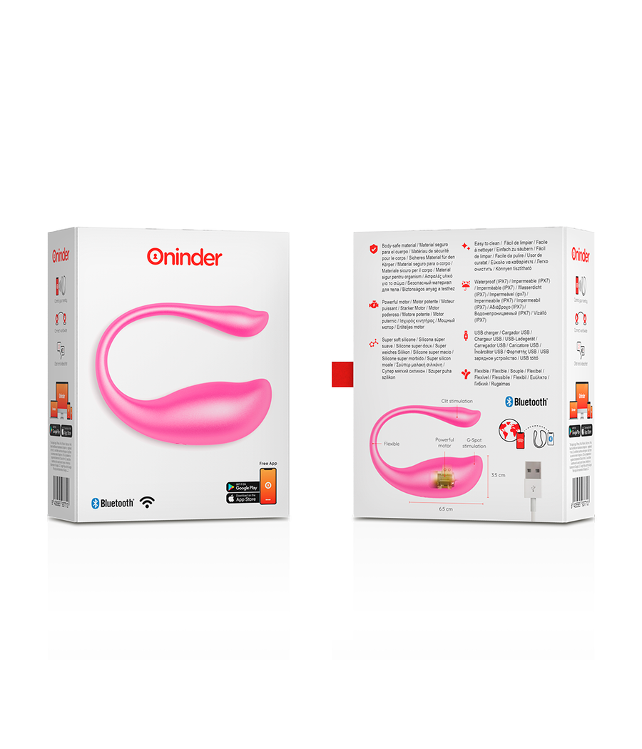 ONINDER - NAIROBI VIBRATING EGG PINK - FREE APP