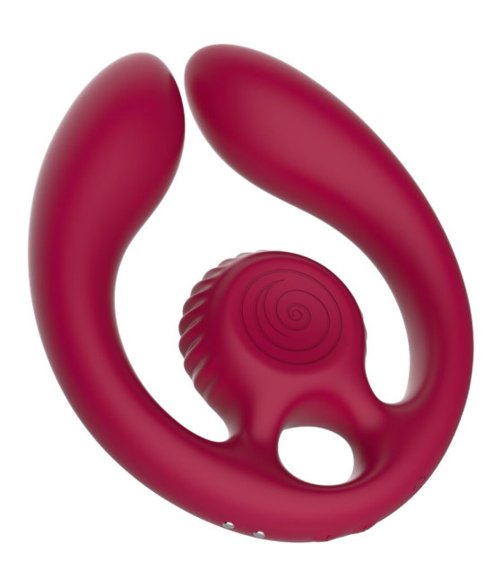 SNAIL VIBE - GIZI DUO PAARSTIMULATOR FERNBEDIENUNG BURGUND