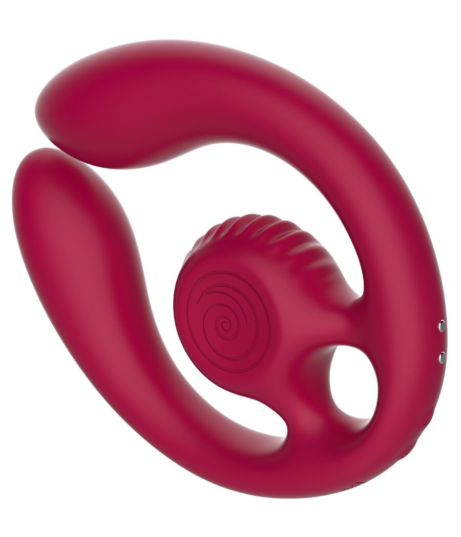 SNAIL VIBE - GIZI DUO PAARSTIMULATOR FERNBEDIENUNG BURGUND