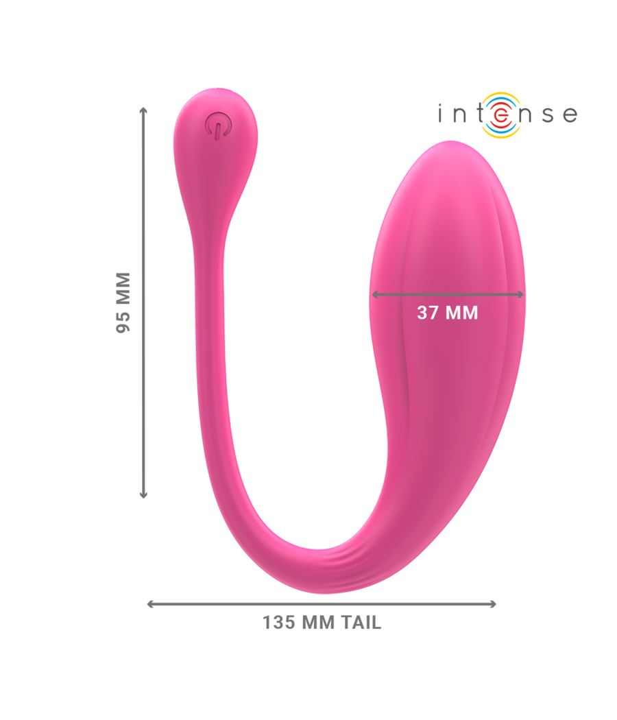 INTENSE - JANICE HUEVO VIBRADOR U DOBLE ESTIMULACIÓN 10 VIBRACIONES ROSA CONTROL REMOTO