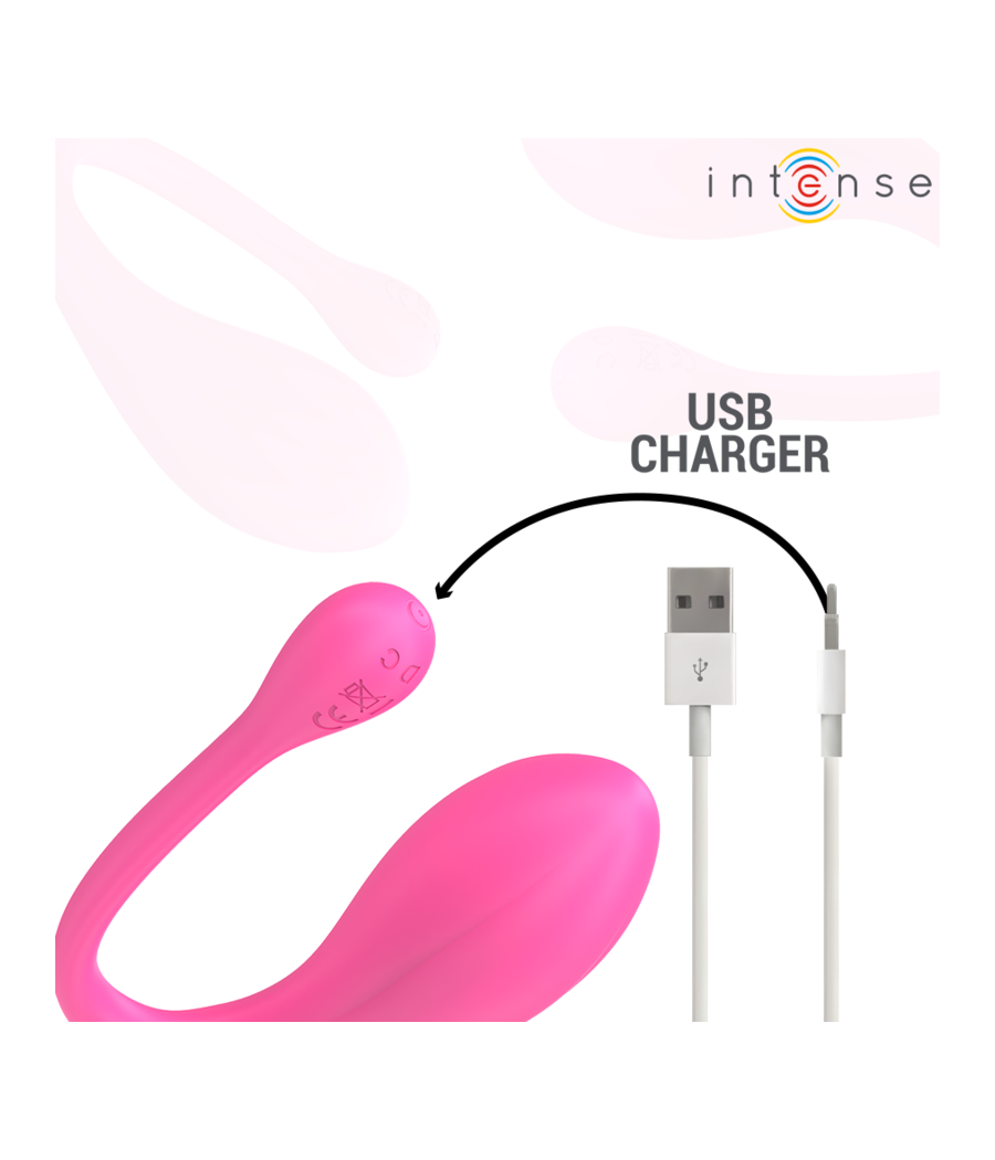 INTENSE - JANICE U VIBRATOR DOPPELSTIMULATION 10 VIBRATIONEN ROSA FERNBEDIENUNG