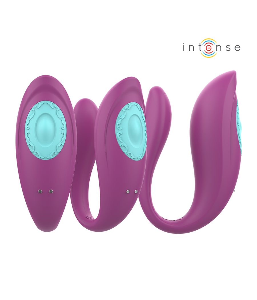 INTENSE - ANNIE ESTIMULADOR & VIBRADOR FORMA DE U MORADO CONTROL REMOTO