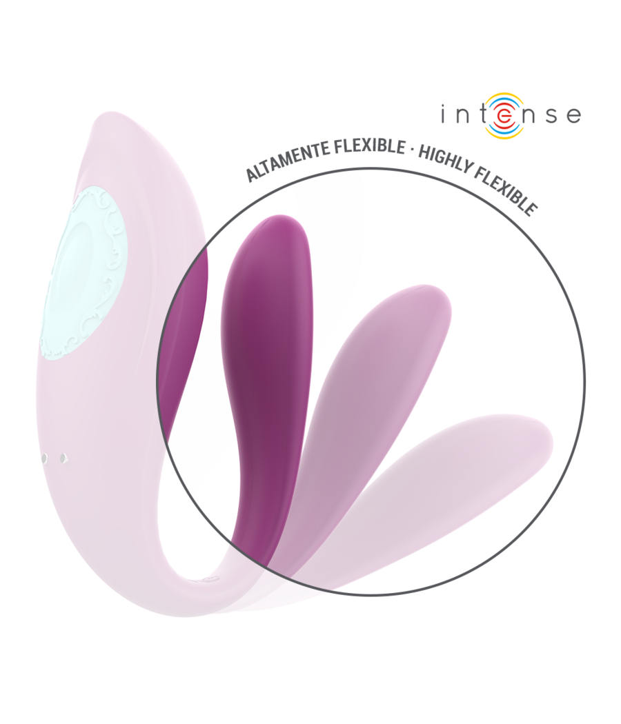 INTENSE - ANNIE VIBRATEUR ET STIMULATEUR EN U VIOLET TÉLÉCOMMANDE