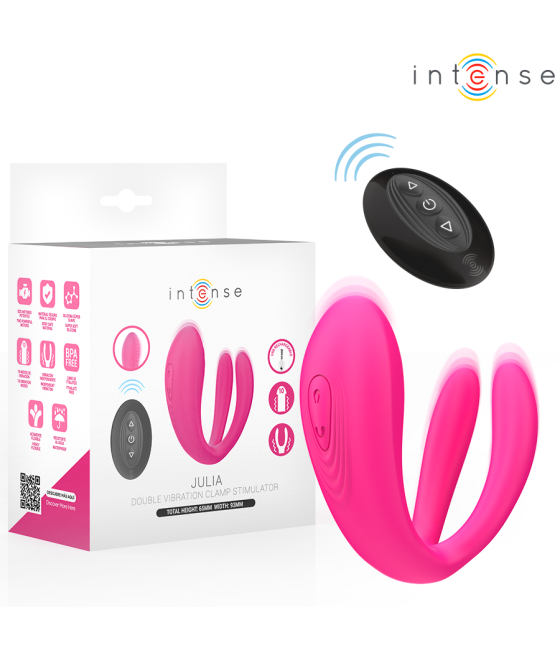 INTENSE - JULIA DOPPELVIBRATOR-KLEMMENSTIMULATOR MIT FERNBEDIENUNG