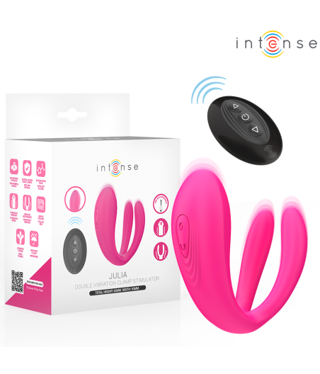 INTENSE - JULIA VIBRADOR DUPLO COM CONTROLE REMOTO