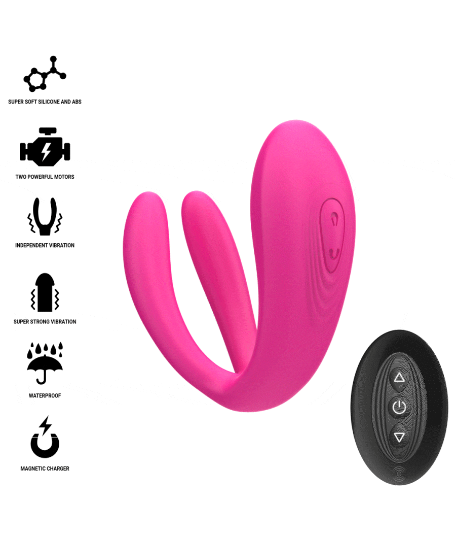 INTENSE - JULIA VIBRADOR DUPLO COM CONTROLE REMOTO