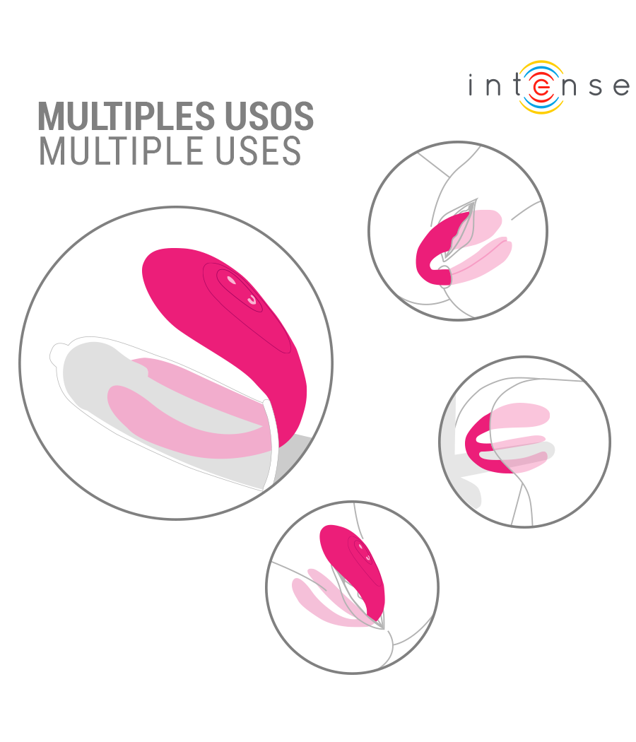 INTENSE - JULIA VIBRADOR & ESTIMULADOR DE PINZAS CONTROL REMOTO