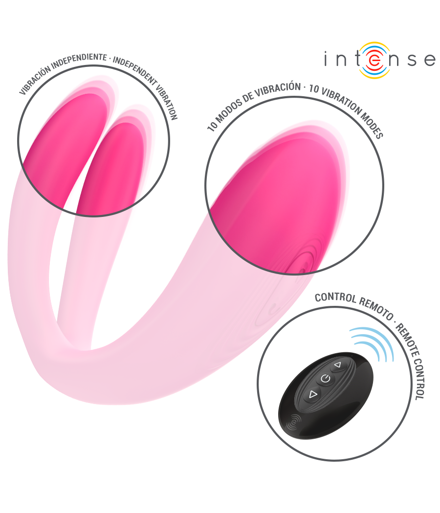 INTENSE - JULIA DOUBLE VIBRATEUR À PINCE STIMULATEUR AVEC TÉLÉCOMMANDE