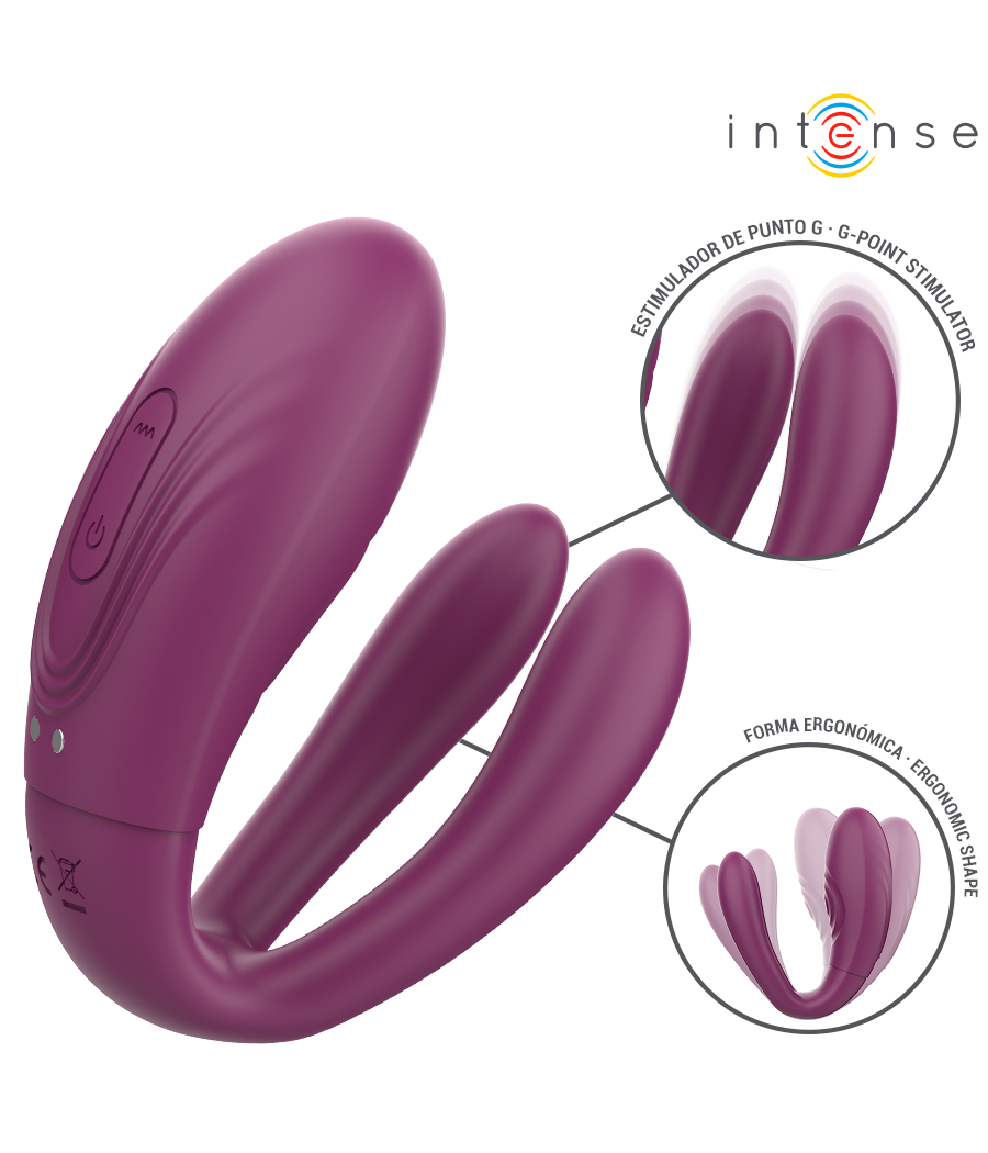 INTENSE - SANDRA KLAPPE- UND VIBRATIONSKLEMMSTIMULATOR MIT FERNBEDIENUNG