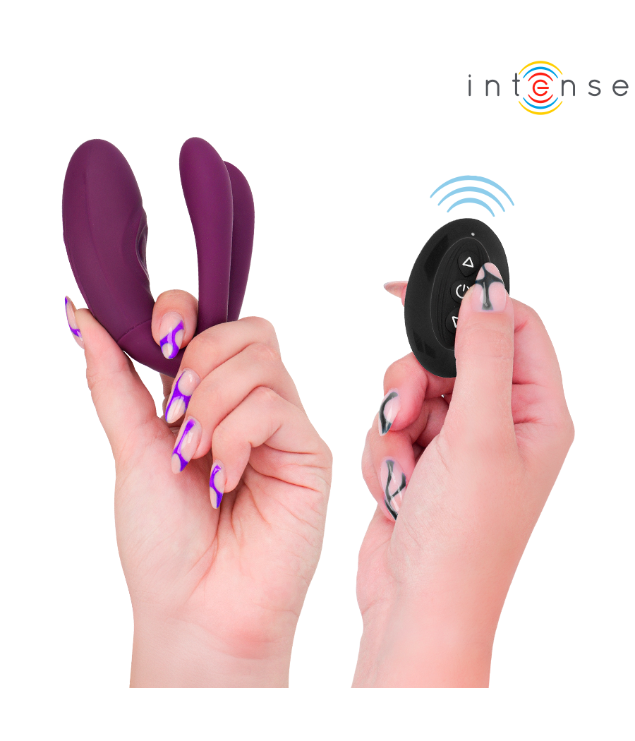 INTENSE - SANDRA KLAPPE- UND VIBRATIONSKLEMMSTIMULATOR MIT FERNBEDIENUNG