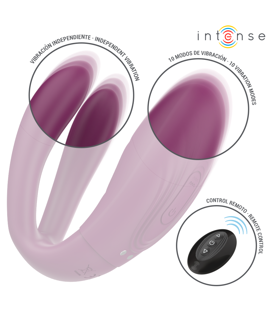 INTENSE - SANDRA KLAPPE- UND VIBRATIONSKLEMMSTIMULATOR MIT FERNBEDIENUNG