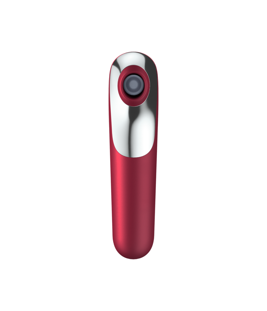 SATISFYER - DUAL LOVE VIBRATOR AND SUCTIONER WITH PULSED AIR RED