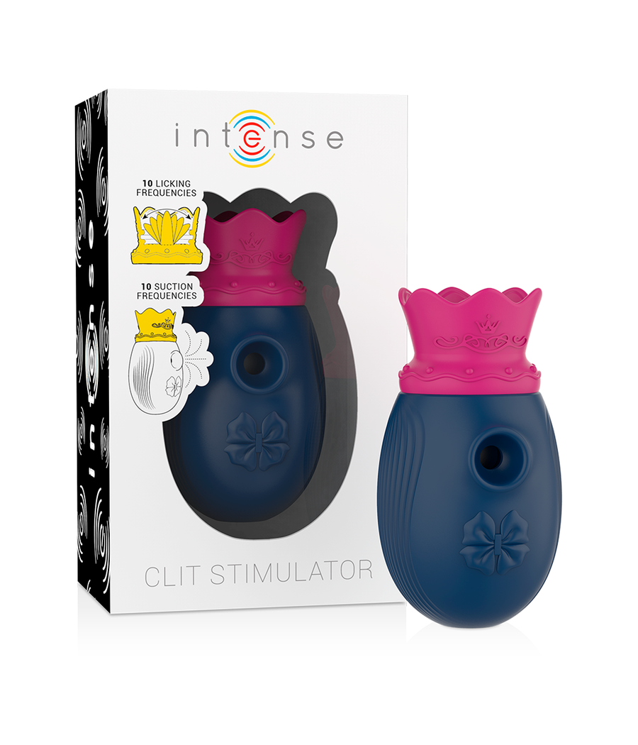 INTENSE - KLITORISSTIMULATOR 10 SAUG- UND LECKMODI - BLAU
