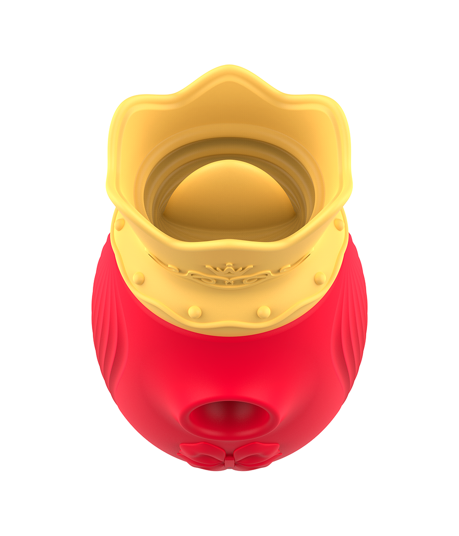 INTENSE - CLITORIS STIMULATOR 10 SUCTION AND LICKING MODES - RED