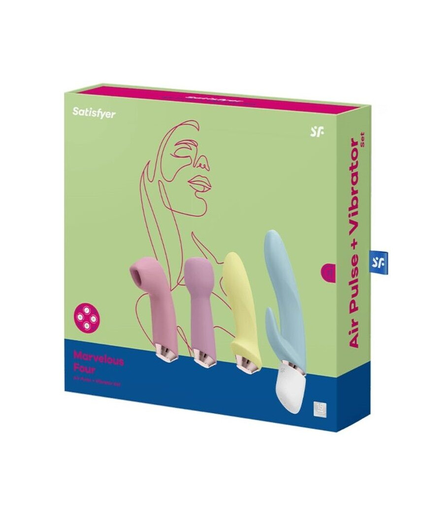 SATISFYER - MARVELOUS FOUR ENSEMBLE VIBRATEUR ET AIR PULSE