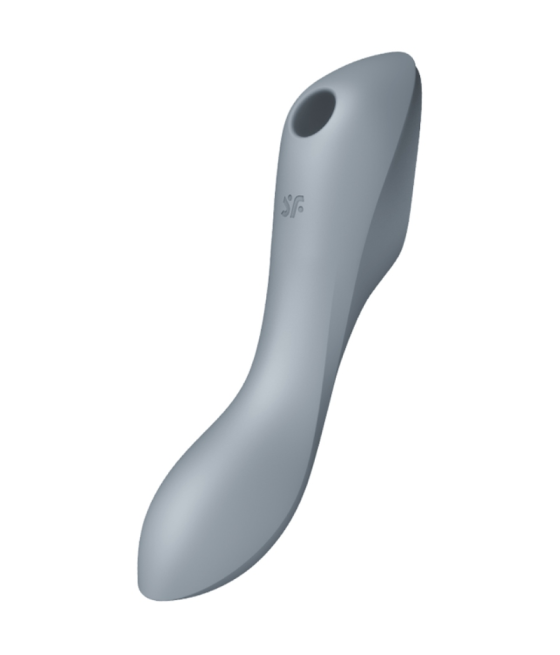 SATISFYER - VIBRADOR DE PULSO DE AR CURVY TRINITY 3 CINZA