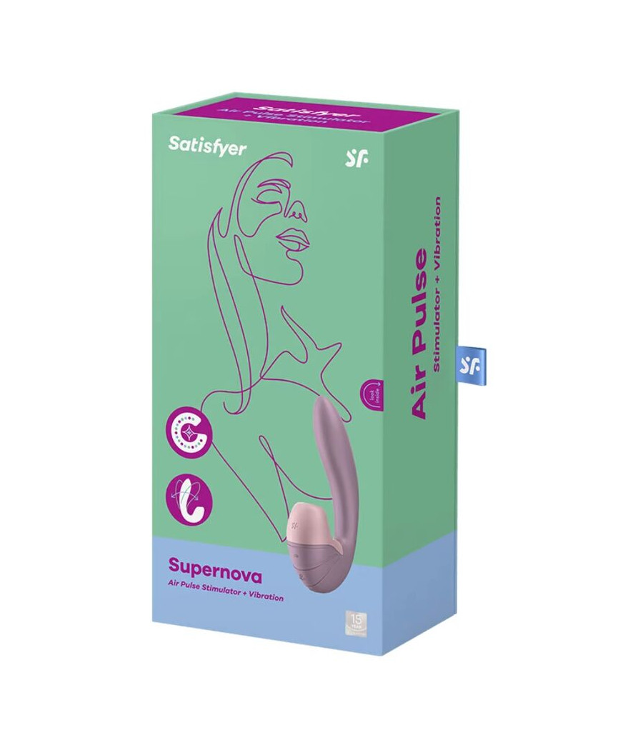 SATISFYER - SUPERNOVA LUFTPULSSTIMULATOR & VIBRATION ROSA