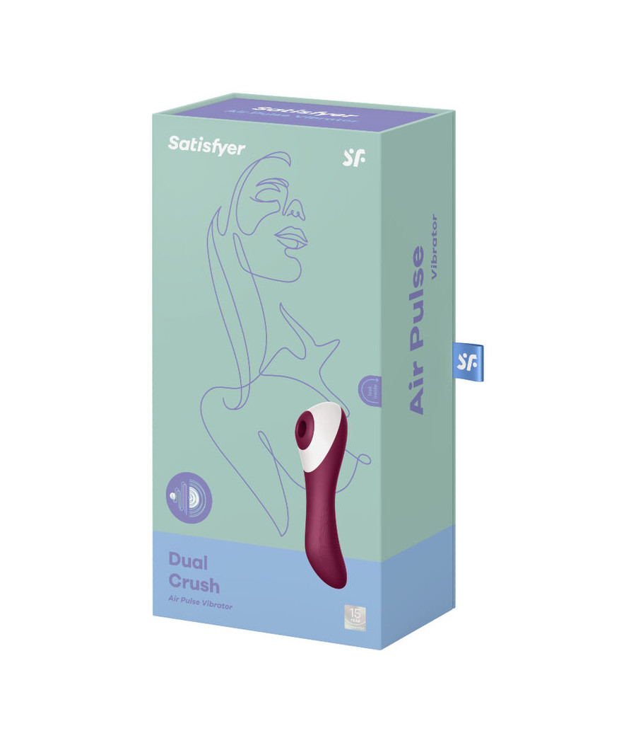 SATISFYER - VIBRADOR DE PULSO DE AR DUAL CRUSH