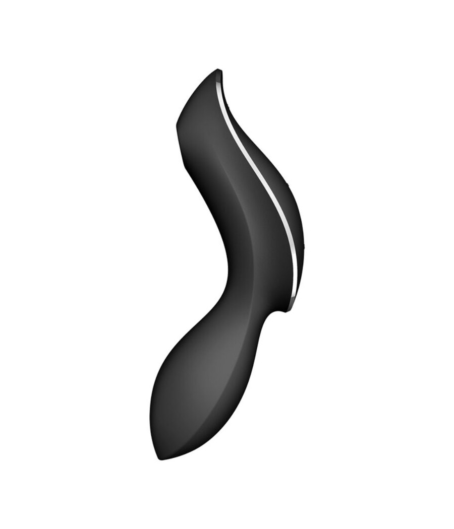 SATISFYER - VIBRADOR DE PULSO DE AR CURVY TRINITY 2 PRETO