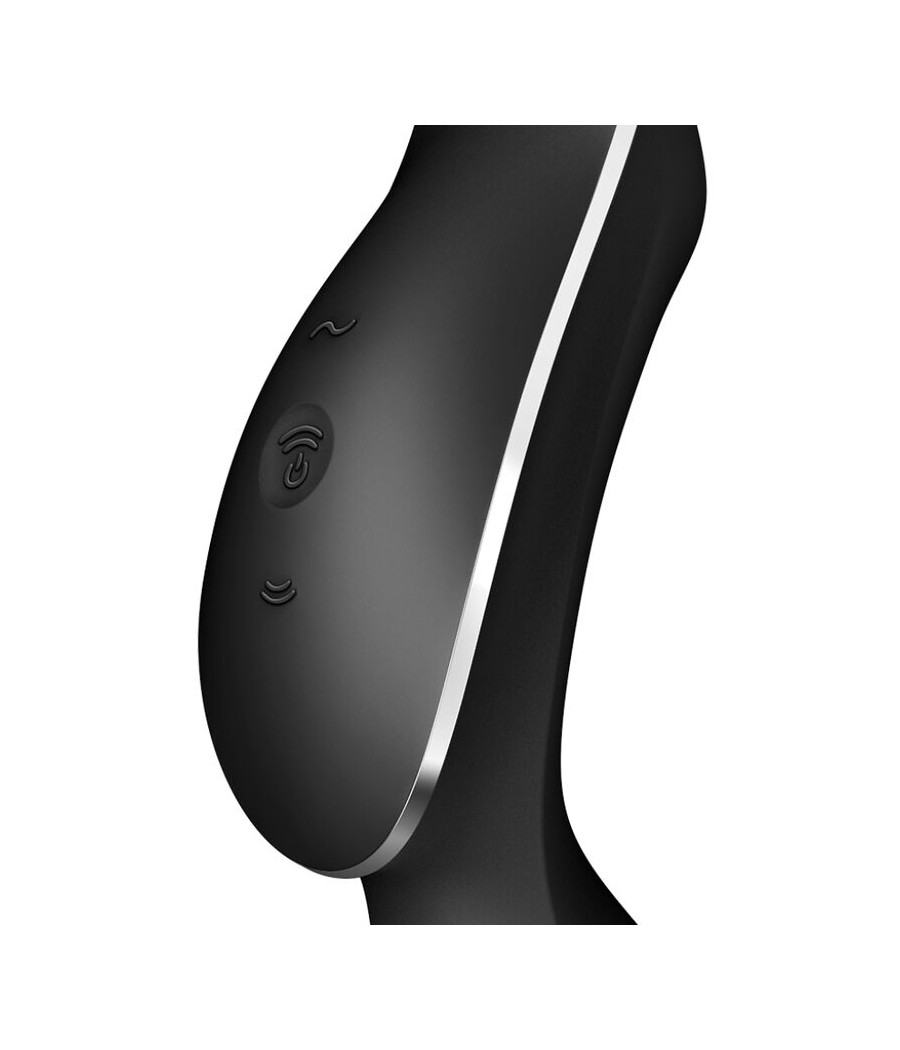 SATISFYER - VIBRADOR DE PULSO DE AR CURVY TRINITY 2 PRETO
