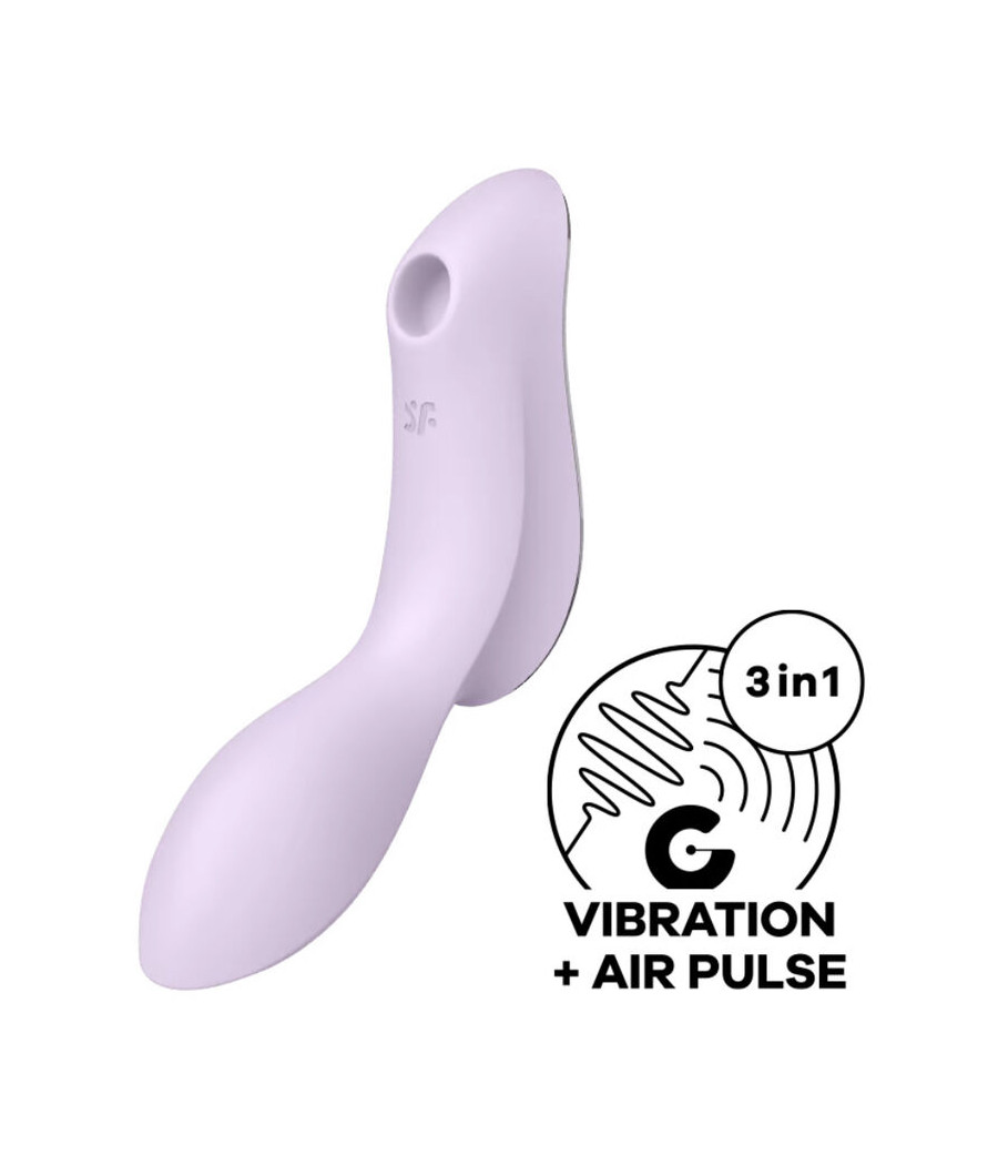 SATISFYER - VIBRATORE CURVY TRINITY 2 AIR PULSE VIOLA