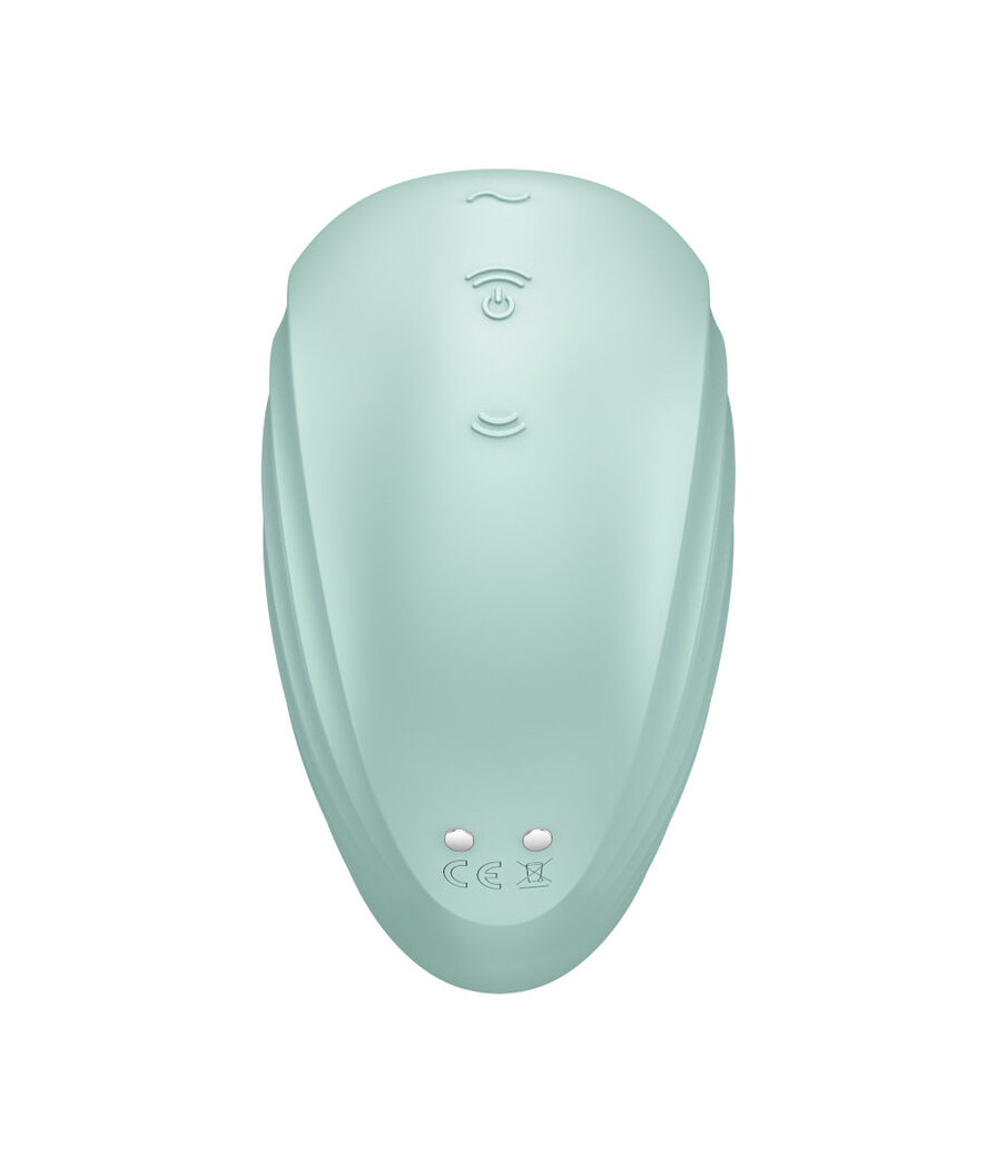 SATISFYER - ESTIMULADOR E VIBRADOR DE PULSO DE AR PEARL DIVER VERDE