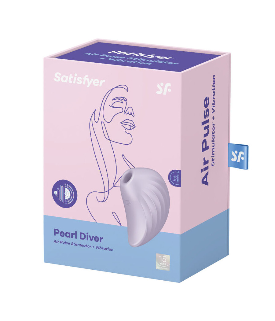 SATISFYER - PEARL DIVER AIR PULSE STIMULATOR & VIBRATOR VIOLETT