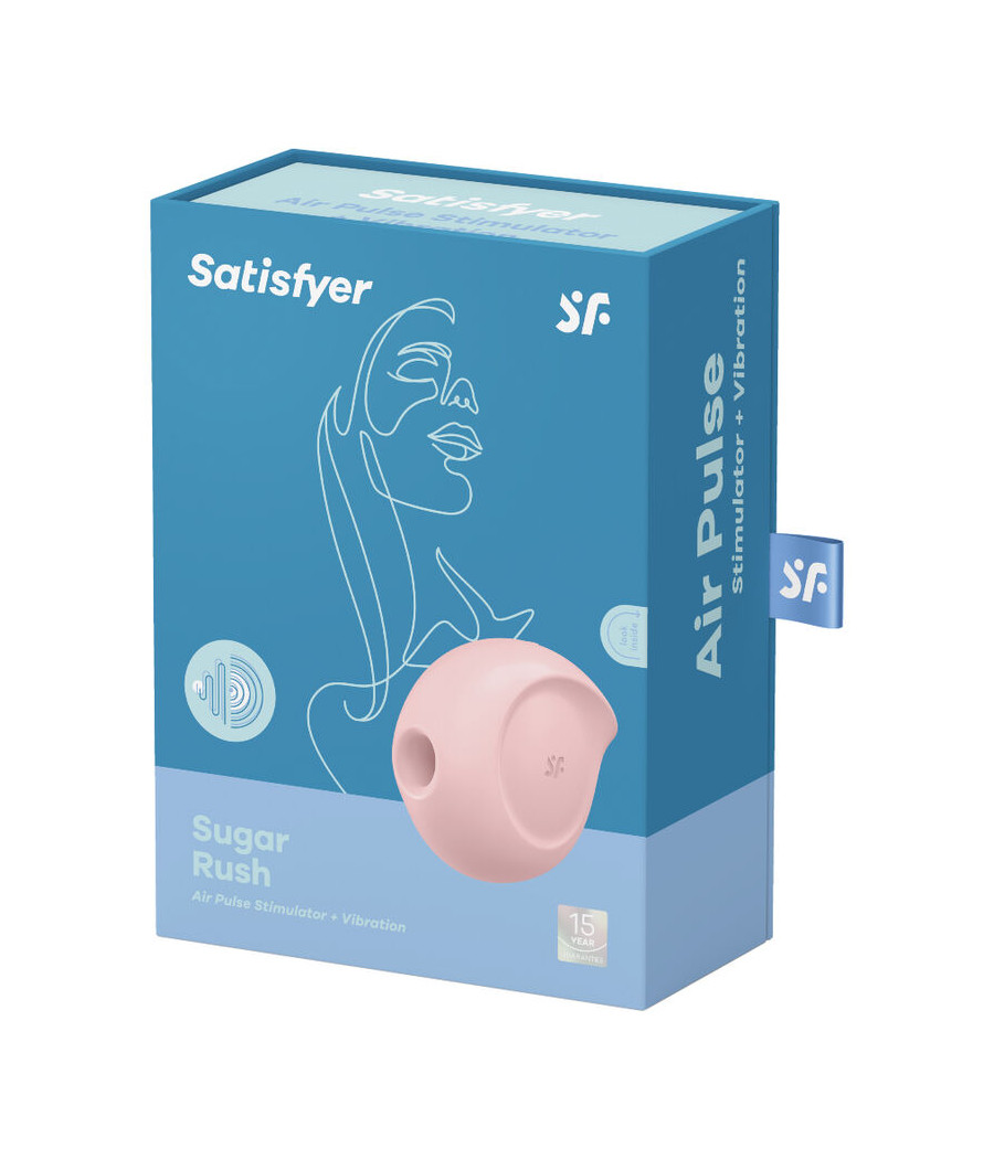 SATISFYER - SUGAR RUSH AIR PULSE STIMULATOR & VIBRATOR PINK
