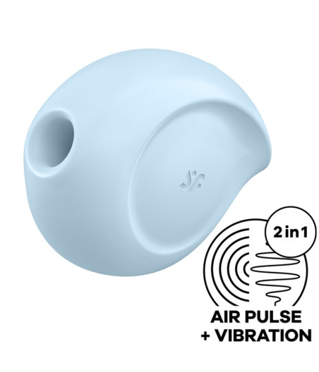 SATISFYER - SUGAR RUSH AIR PULSE STIMULATOR & VIBRATOR BLAU