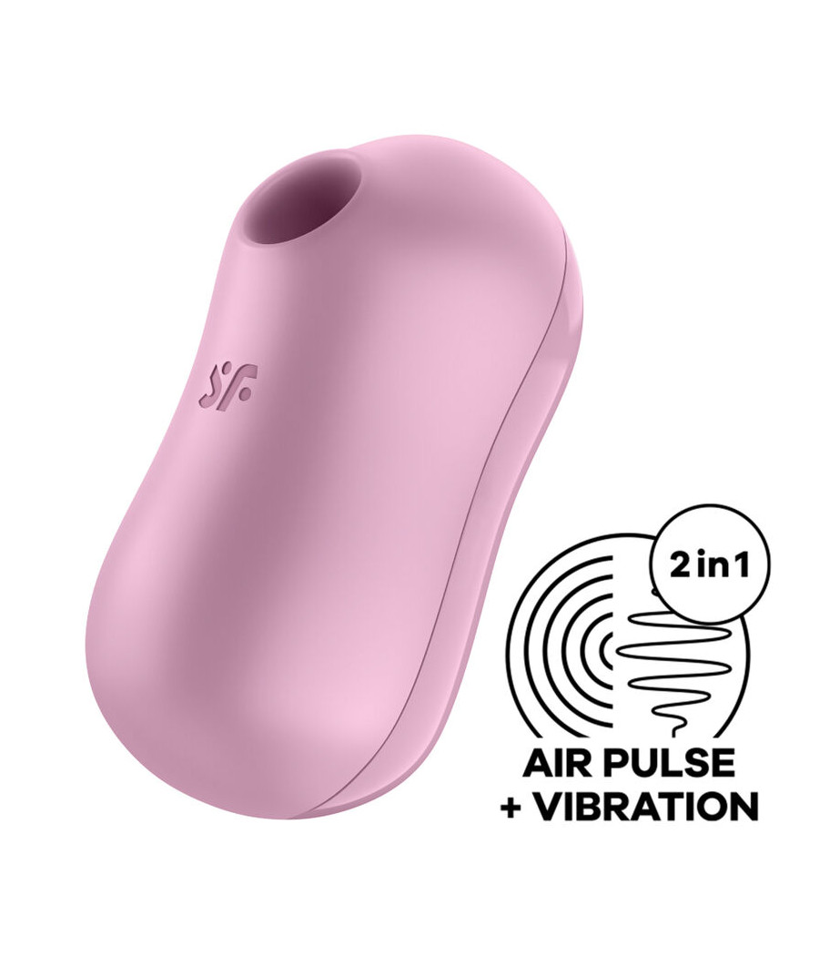 SATISFYER - STIMOLATORE E VIBRATORE D'ARIA PER ZUCCHERO COTONE LILLA