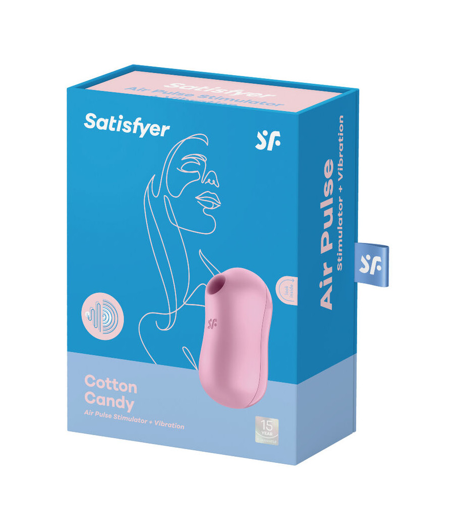 SATISFYER - COTTON CANDY ESTIMULADOR Y VIBRADOR LILA