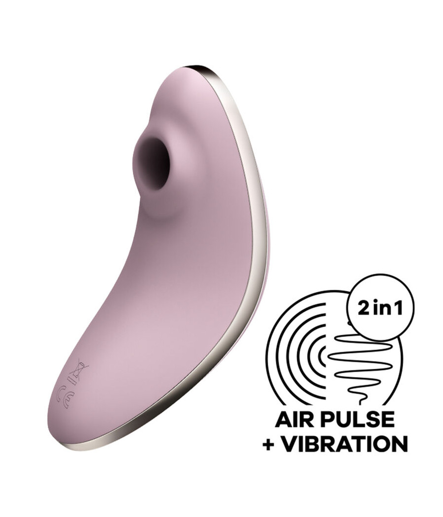 SATISFYER - VULVA LOVER 1 ESTIMULADOR Y VIBRADOR VIOLETA