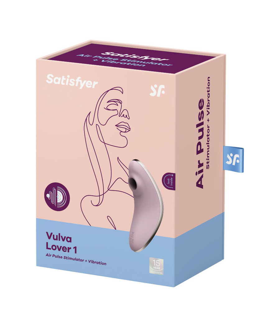 SATISFYER - VULVA LOVER 1 STIMOLATORE E VIBRATORE A IMPULSI D'ARIA VIOLA