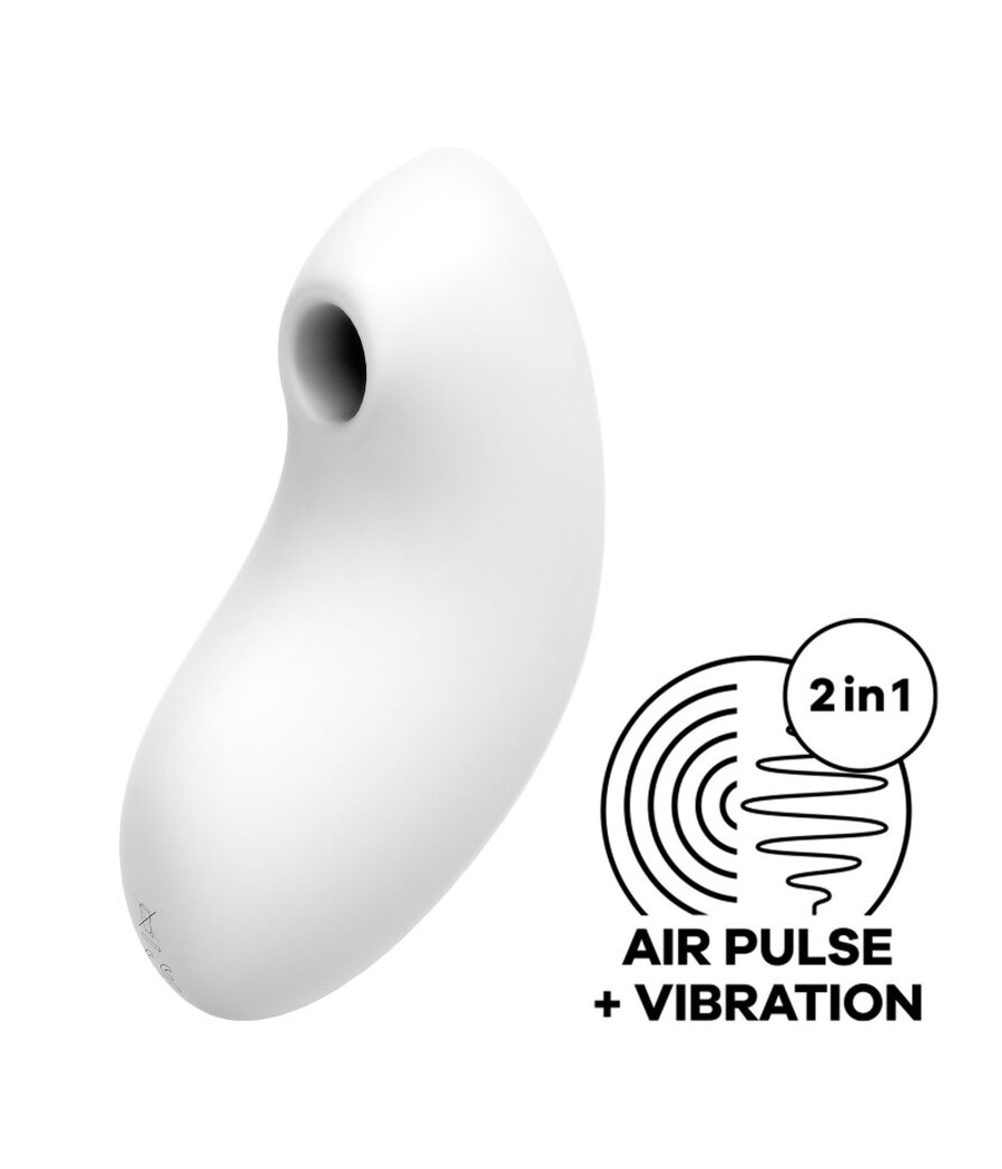 SATISFYER - ESTIMULADOR E VIBRADOR DE PULSO DE AR VULVA LOVER 2 BRANCO