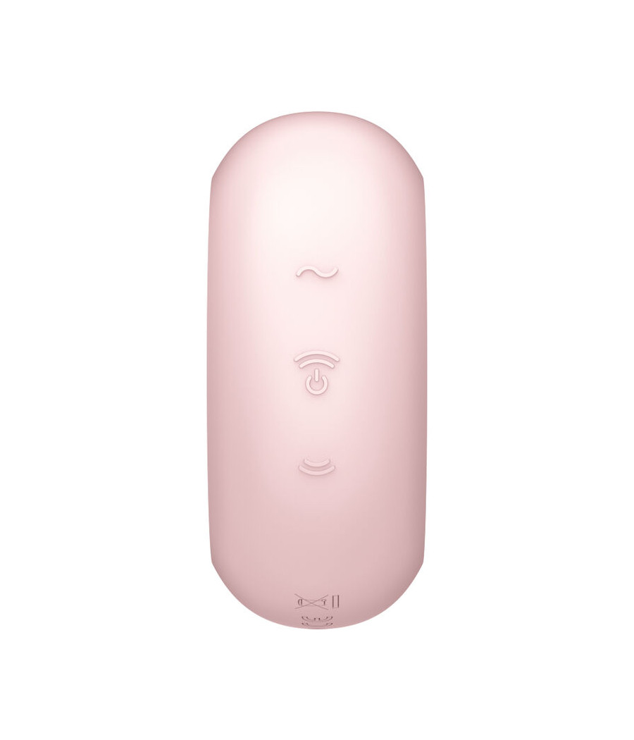 SATISFYER - PRO TO GO 3 DOPPELTER LUFTPULSSTIMULATOR & VIBRATOR ROSA