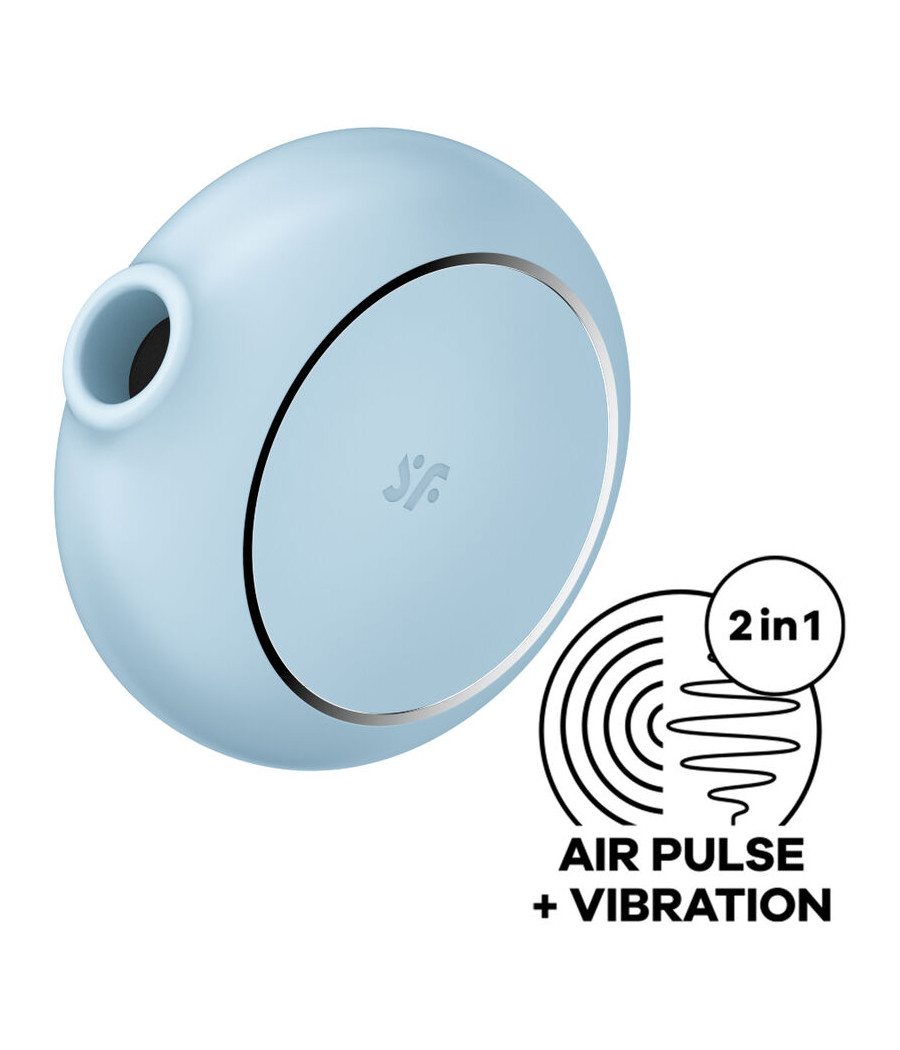 SATISFYER - STIMOLATORE E VIBRATORE A DOPPIO PRO TO GO 3 BLU